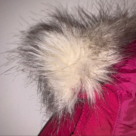 Rare Pink LL Bean Goose Down Puffer Coat & Mittens - Picture 6 of 16